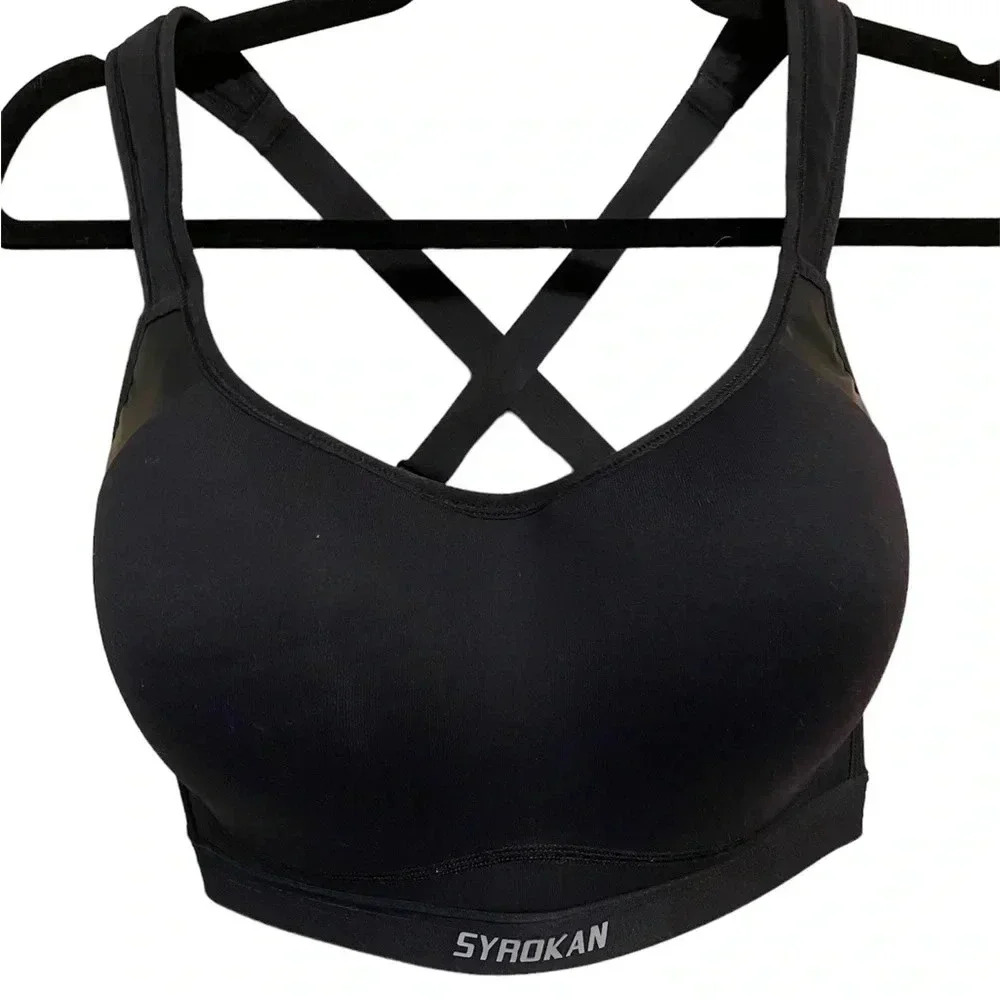SYROKAN Womens Racerback Sports Bra